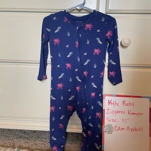 Kyte Baby Zippered Romper, Axolotl, 3T